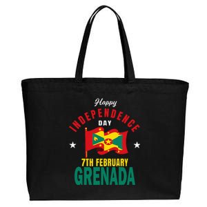 Grenada Independence Day Grenadian Grenada Flag Heart Cotton Canvas Jumbo Tote