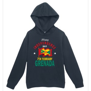 Grenada Independence Day Grenadian Grenada Flag Heart Urban Pullover Hoodie