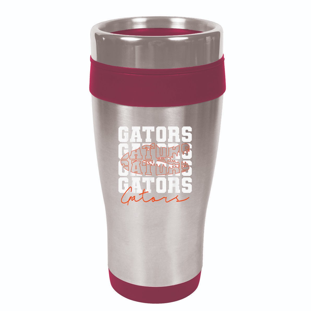 Gators Inspirational Design Female Male 16oz Travel Tumbler