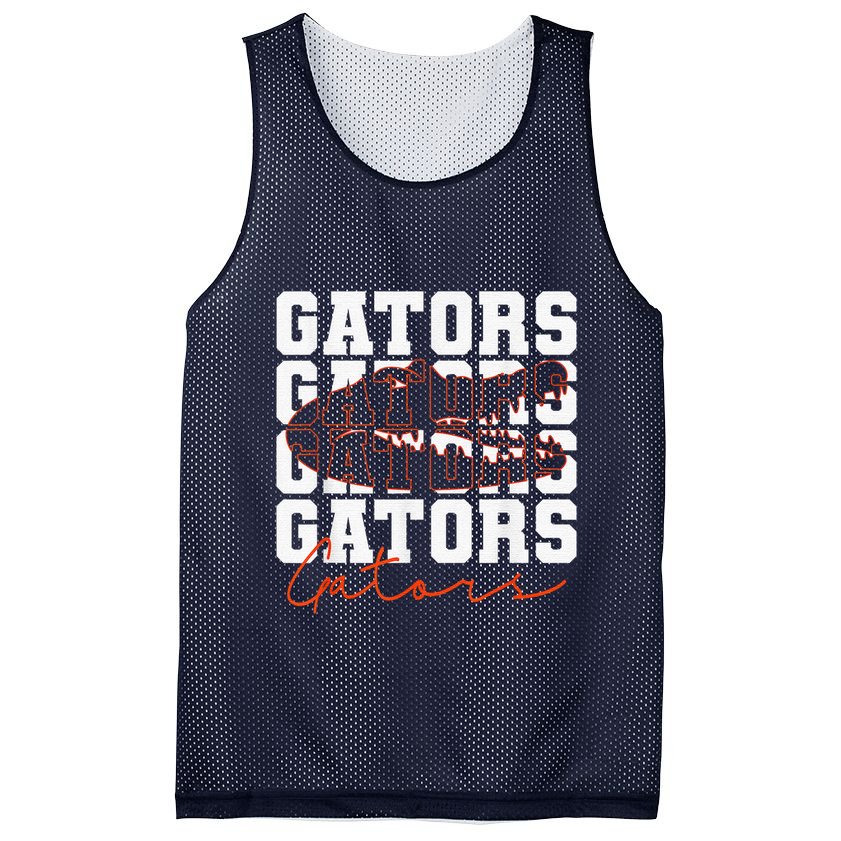 Gators Inspirational Design Female Male Mesh Reversible Basketball Jersey Tank