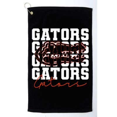 Gators Inspirational Design Gift Platinum Collection Golf Towel