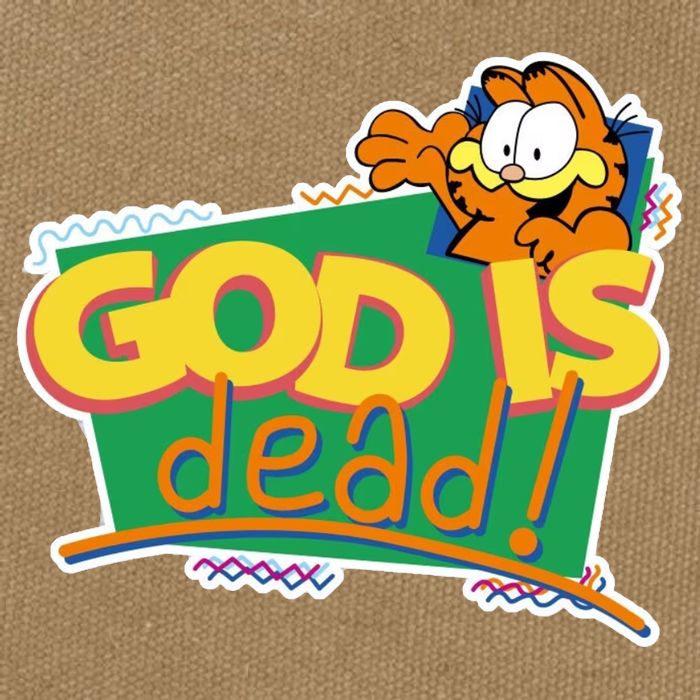 God Is Dead Cotton Canvas Backpack