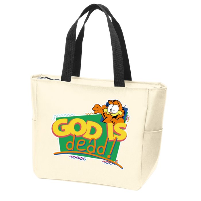 God Is Dead Zip Tote Bag