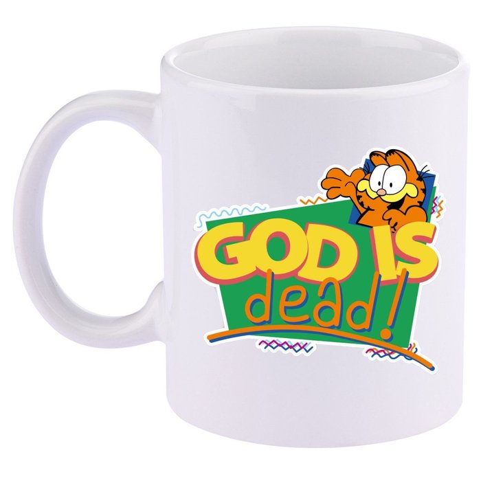 God Is Dead 11oz C Handle Ceramic Mug