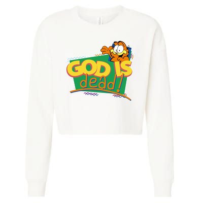 God Is Dead Cropped Pullover Crew