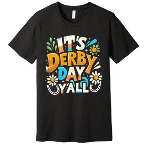 Groovy ItS Derby 150 Yall 150th Horse Racing Derby Day Premium T-Shirt