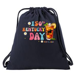 Groovy ItS Derby 150 Yall Horse Racing 150th Derby Day Drawstring Bag