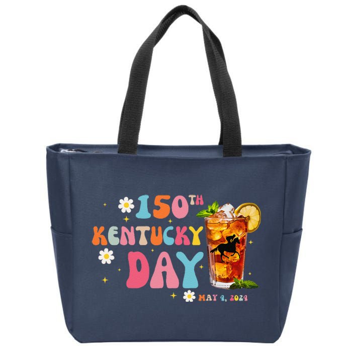 Groovy ItS Derby 150 Yall Horse Racing 150th Derby Day Zip Tote Bag