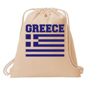 Greece Independence Day Greek Flag Heart Drawstring Bag