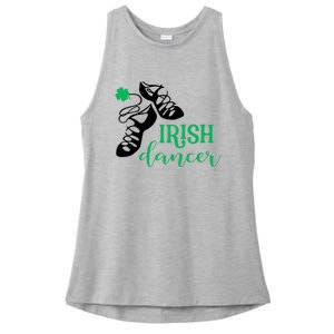 Girl Irish Dancer Irish Dance Girl Dancing Ladies PosiCharge Tri-Blend Wicking Tank