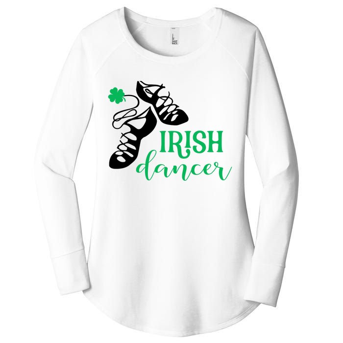 Girl Irish Dancer Irish Dance Girl Dancing Women's Perfect Tri Tunic Long Sleeve Shirt