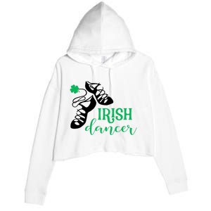 Girl Irish Dancer Irish Dance Girl Dancing Crop Fleece Hoodie