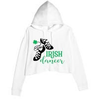 Girl Irish Dancer Irish Dance Girl Dancing Crop Fleece Hoodie