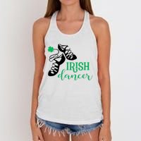 Girl Irish Dancer Irish Dance Girl Dancing Women's Knotted Racerback Tank