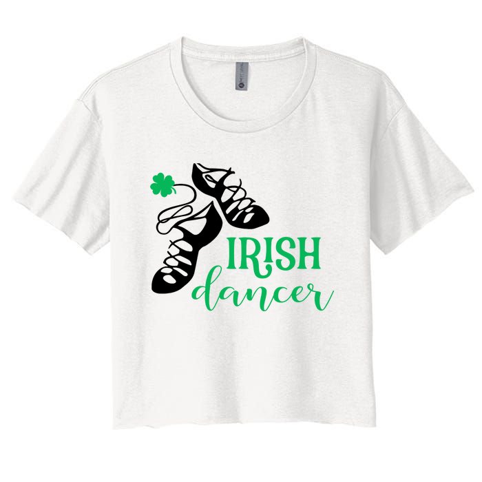 Girl Irish Dancer Irish Dance Girl Dancing Women's Crop Top Tee