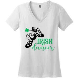 Girl Irish Dancer Irish Dance Girl Dancing Women's V-Neck T-Shirt