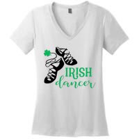 Girl Irish Dancer Irish Dance Girl Dancing Women's V-Neck T-Shirt