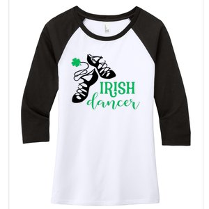 Girl Irish Dancer Irish Dance Girl Dancing Women's Tri-Blend 3/4-Sleeve Raglan Shirt