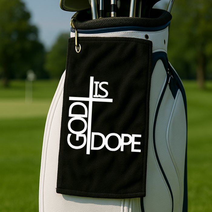 God Is D.O.P.E Golf Towel
