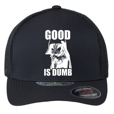 Good Is Dumb Flexfit Unipanel Trucker Cap