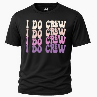 Groovy I Do Crew Retro Bachelorette Party Bride Bridesmaids Performance Shirt