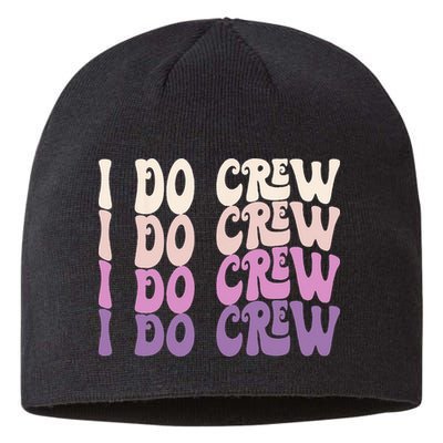 Groovy I Do Crew Retro Bachelorette Party Bride Bridesmaids Sustainable Beanie