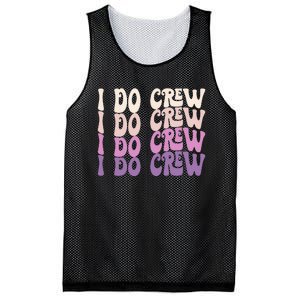 Groovy I Do Crew Retro Bachelorette Party Bride Bridesmaids Mesh Reversible Basketball Jersey Tank