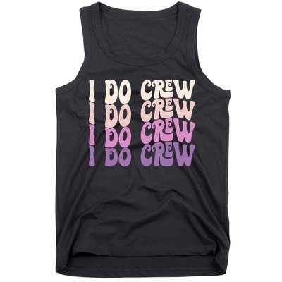 Groovy I Do Crew Retro Bachelorette Party Bride Bridesmaids Tank Top