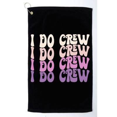 Groovy I Do Crew Retro Bachelorette Party Bride Bridesmaids Golf Towel