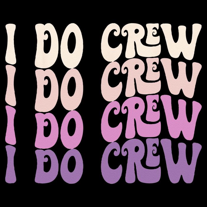 Groovy I Do Crew Retro Bachelorette Party Bride Bridesmaids Short Acrylic Beanie