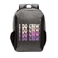 Groovy I Do Crew Retro Bachelorette Party Bride Bridesmaids Vector Backpack