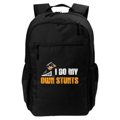 Golfing I Do My Own Stunts Golf Cart Funny Golf Player Backpack