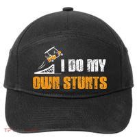 Golfing I Do My Own Stunts Golf Cart Funny Golf Player 7-Panel Snapback Hat