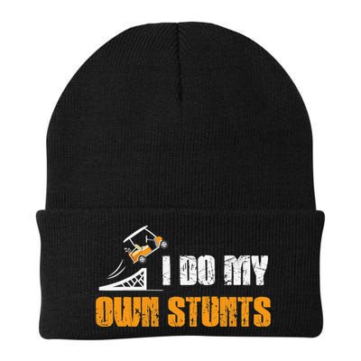 Golfing I Do My Own Stunts Golf Cart Funny Golf Player Beanie
