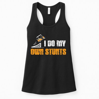 Golfing I Do My Own Stunts Golf Cart Funny Golf Player Womens Tank Top