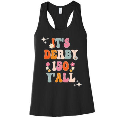 Groovy ItS Derby 150 Yall Horse Racing Ky Women's Racerback Tank