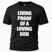 God Is D.O.P.E Living Proof Of A Loving God Cooling Performance Crew T-Shirt
