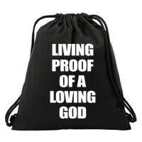 God Is D.O.P.E Living Proof Of A Loving God Drawstring Bag