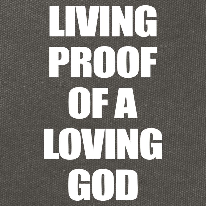 God Is D.O.P.E Living Proof Of A Loving God Cotton Canvas Backpack