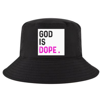 God is Dope PURPLE Funny Christian Faith Believe Gift Cool Comfort Performance Bucket Hat