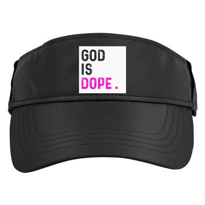 God is Dope PURPLE Funny Christian Faith Believe Gift Adult Drive Performance Visor