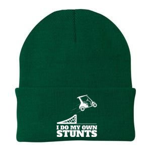 Golfing I Do My Own Stunts Golf Cart Golf Player Knit Cap Winter Beanie