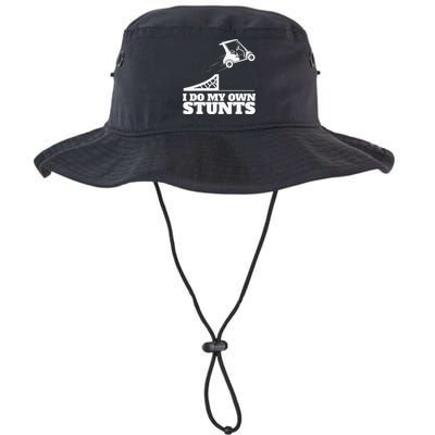 Golfing I Do My Own Stunts Golf Cart Golf Player Bucket Hat