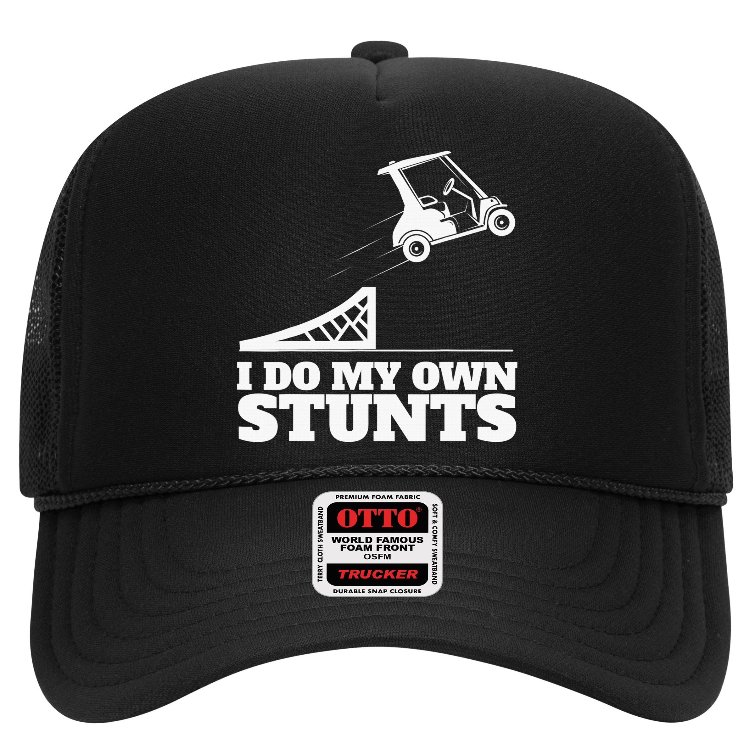 Golfing I Do My Own Stunts Golf Cart Golf Player Hat