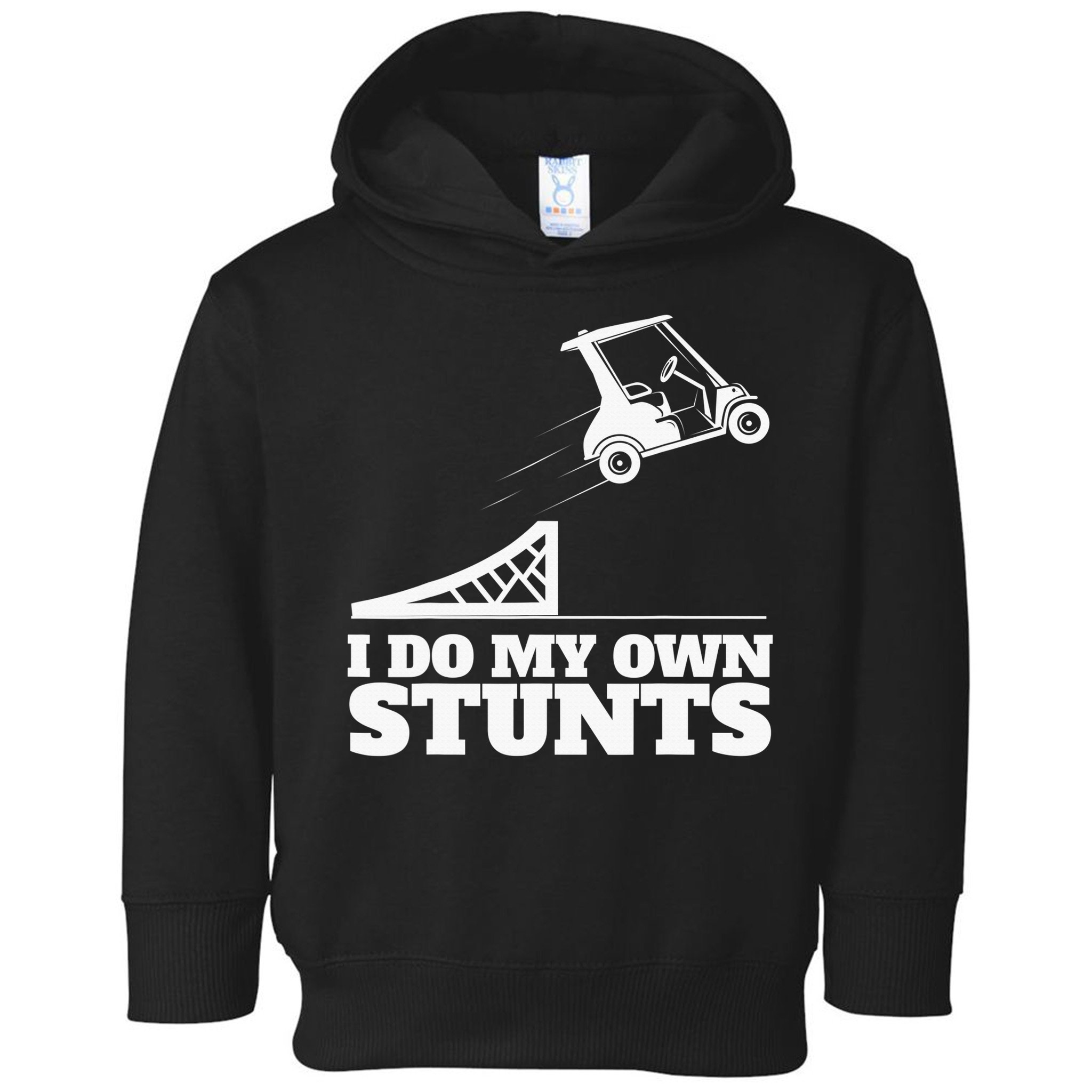 Golfing I Do My Own Stunts Golf Cart Golf Player Toddler Hoodie