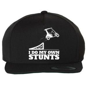 Golfing I Do My Own Stunts Golf Cart Golf Player Wool Snapback Cap