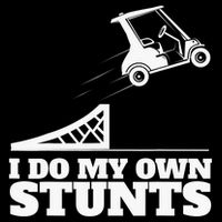 Golfing I Do My Own Stunts Golf Cart Golf Player Zip Tote Bag
