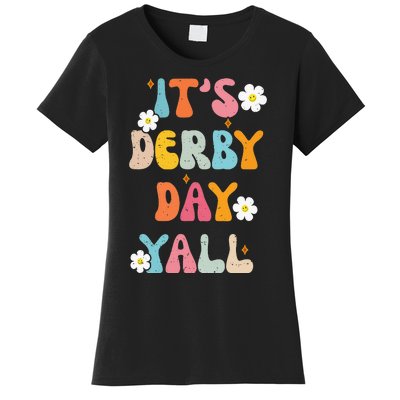 Groovy ItS Derby Day Yall Ky Derby Horse Women's T-Shirt