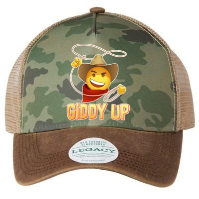 Giddy Up Cowboy Emoji  Legacy Tie Dye Trucker Hat