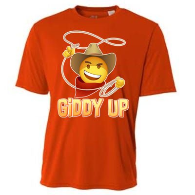 Giddy Up Cowboy Emoji  Cooling Performance Crew T-Shirt